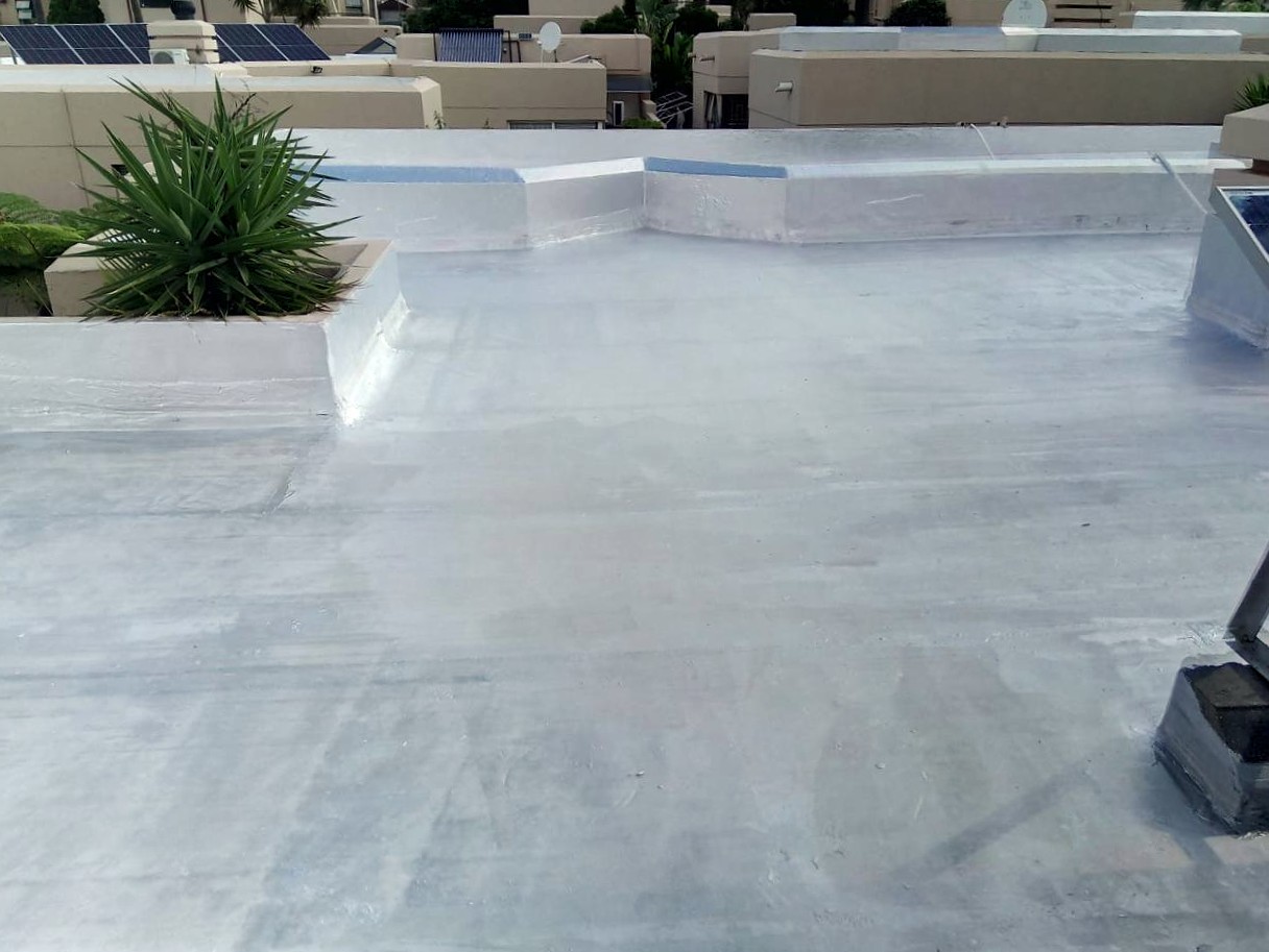 Waterproofed flat roof at a residential complex in Benoni