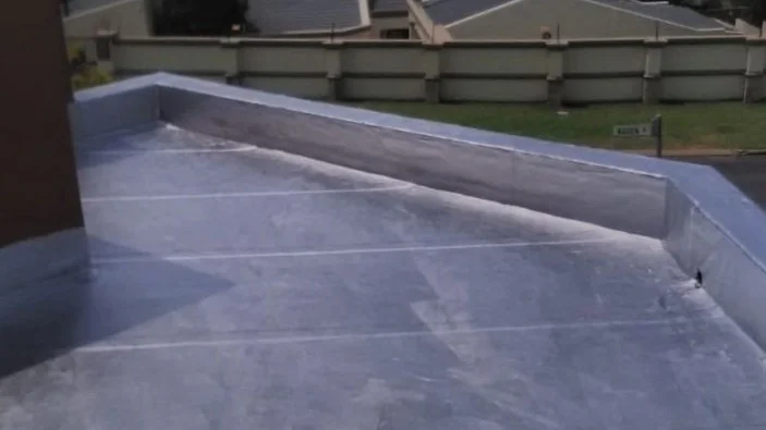 Torch-on waterproofing completed on a flat roof in Glenvista, Johannesburg South