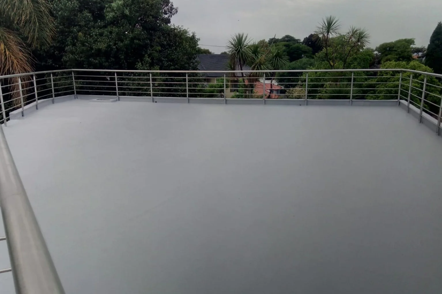Waterproofed balcony completed by Drytek Waterproofing in Randburg