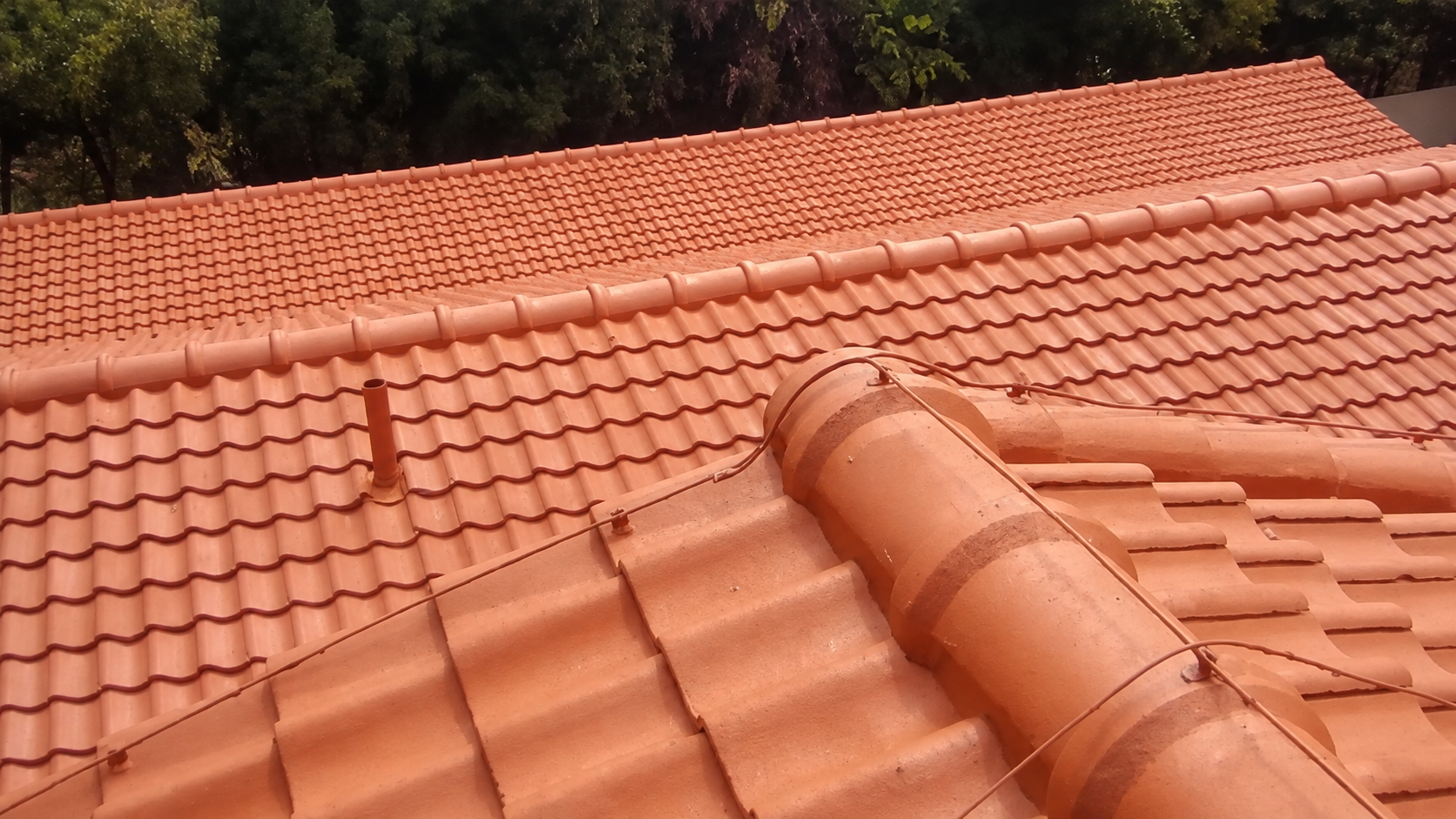 Tile roof waterproofing and sealing completed on a home in Midrand